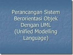 Perancangan Sistem Berorientasi Objek