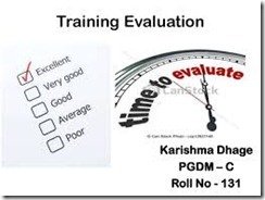 Training Evaluation