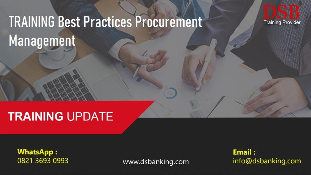 TRAINING Best Practices Procurement Management 