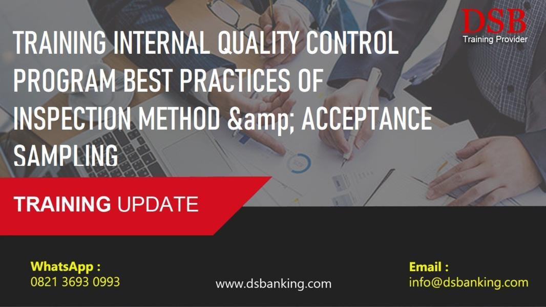 TRAINING INTERNAL QUALITY CONTROL