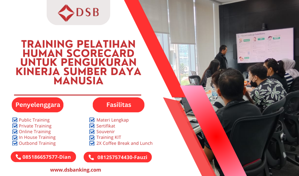 TRAINING PELATIHAN HUMAN SCORECARD UNTUK PENGUKURAN KINERJA SUMBER DAYA MANUSIA