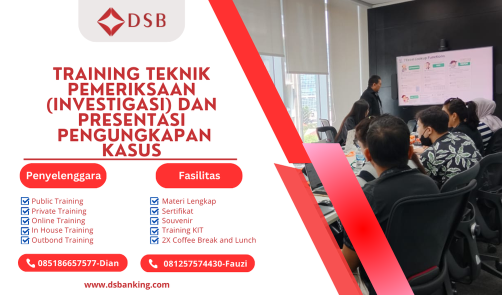 TRAINING TEKNIK PEMERIKSAAN (INVESTIGASI) DAN PRESENTASI PENGUNGKAPAN KASUS