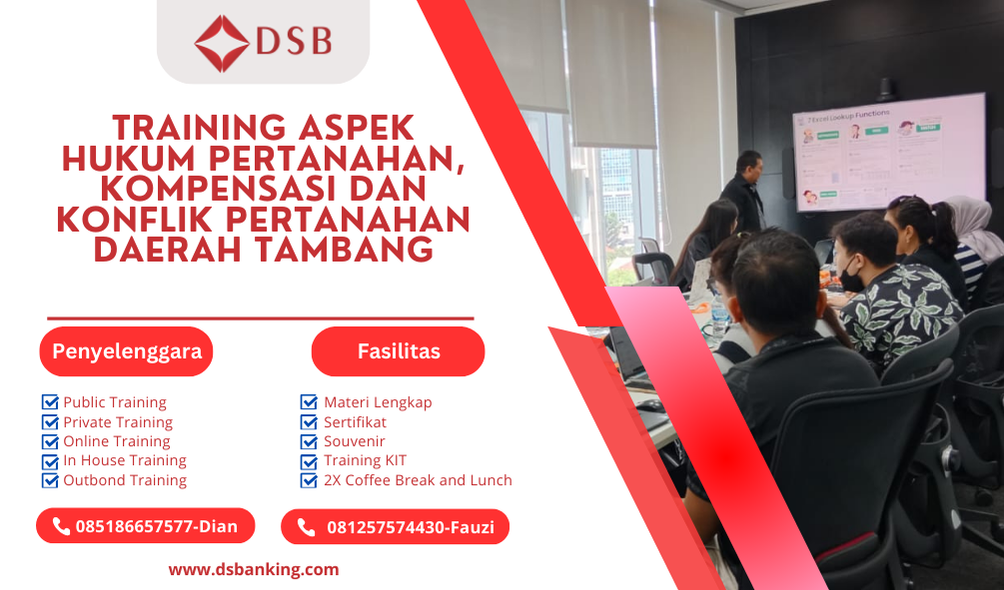 TRAINING ASPEK HUKUM PERTANAHAN, KOMPENSASI DAN KONFLIK PERTANAHAN DAERAH TAMBANG