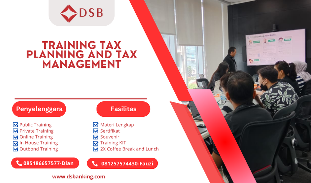 TRAINING TAX PLANNING AND TAX MANAGEMENT