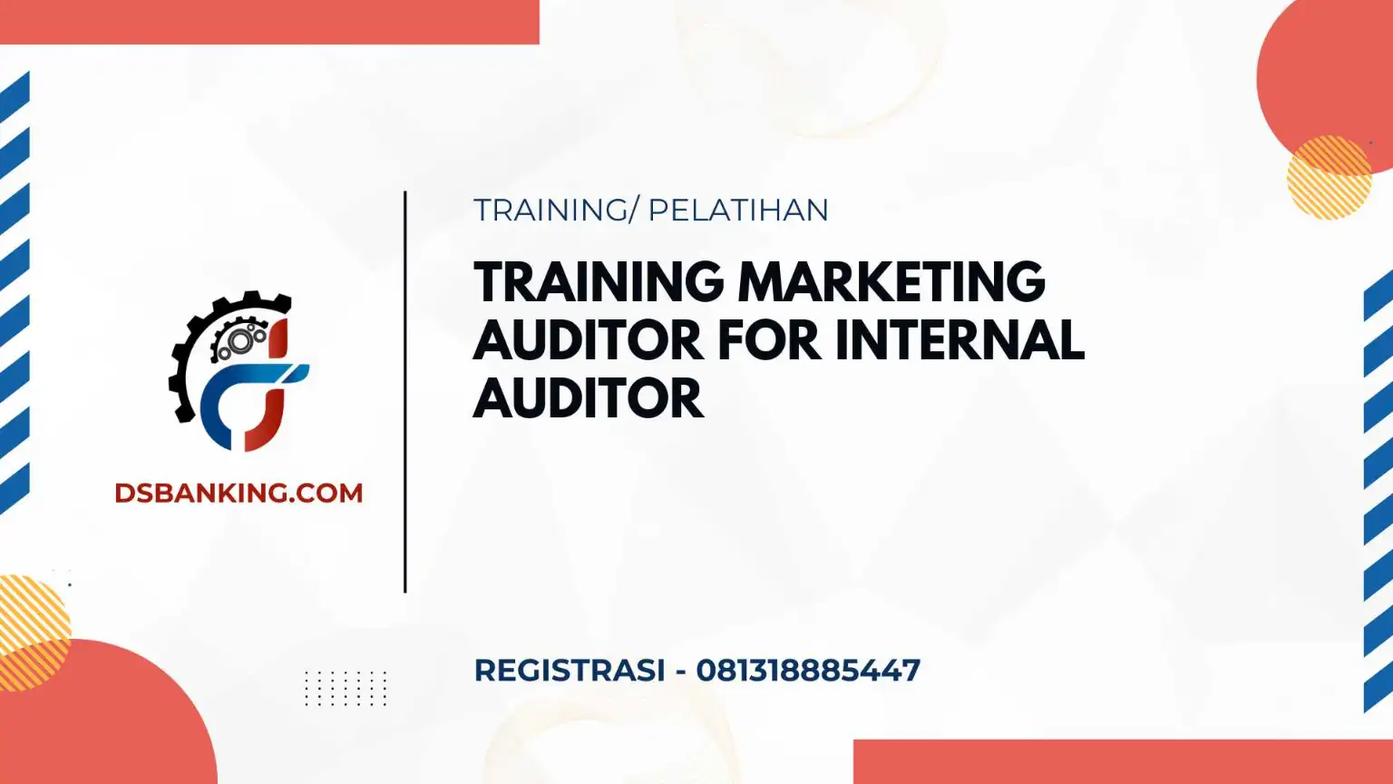 PELATIHAN MARKETING AUDITOR FOR INTERNAL AUDITOR JAKARTA