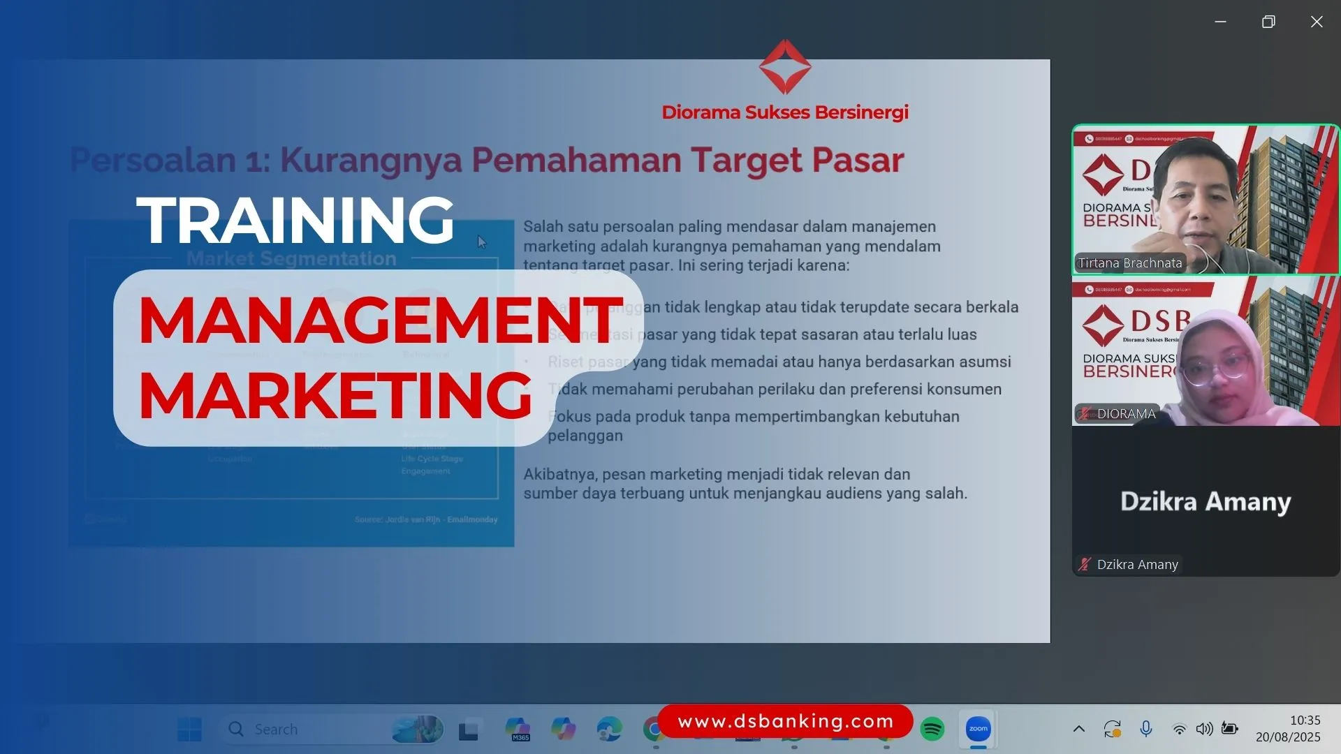 TRAINING MANAGEMENT MARKETING