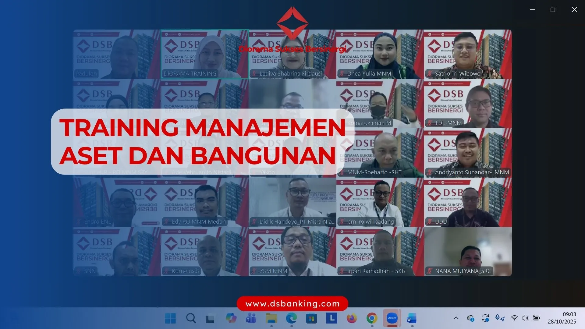 TRAINING MANAJEMEN ASET DAN BANGUNAN