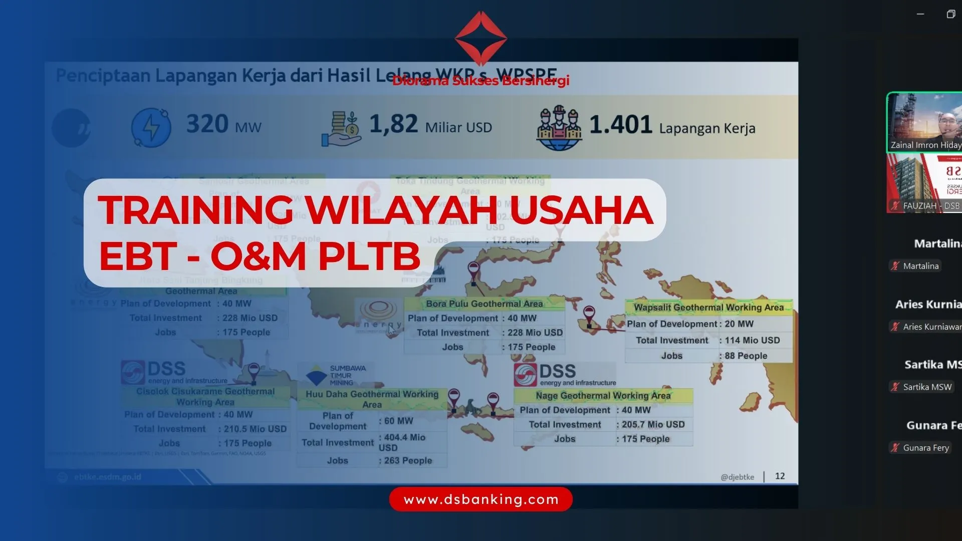 TRAINING WILAYAH USAHA EBT OM PLTB