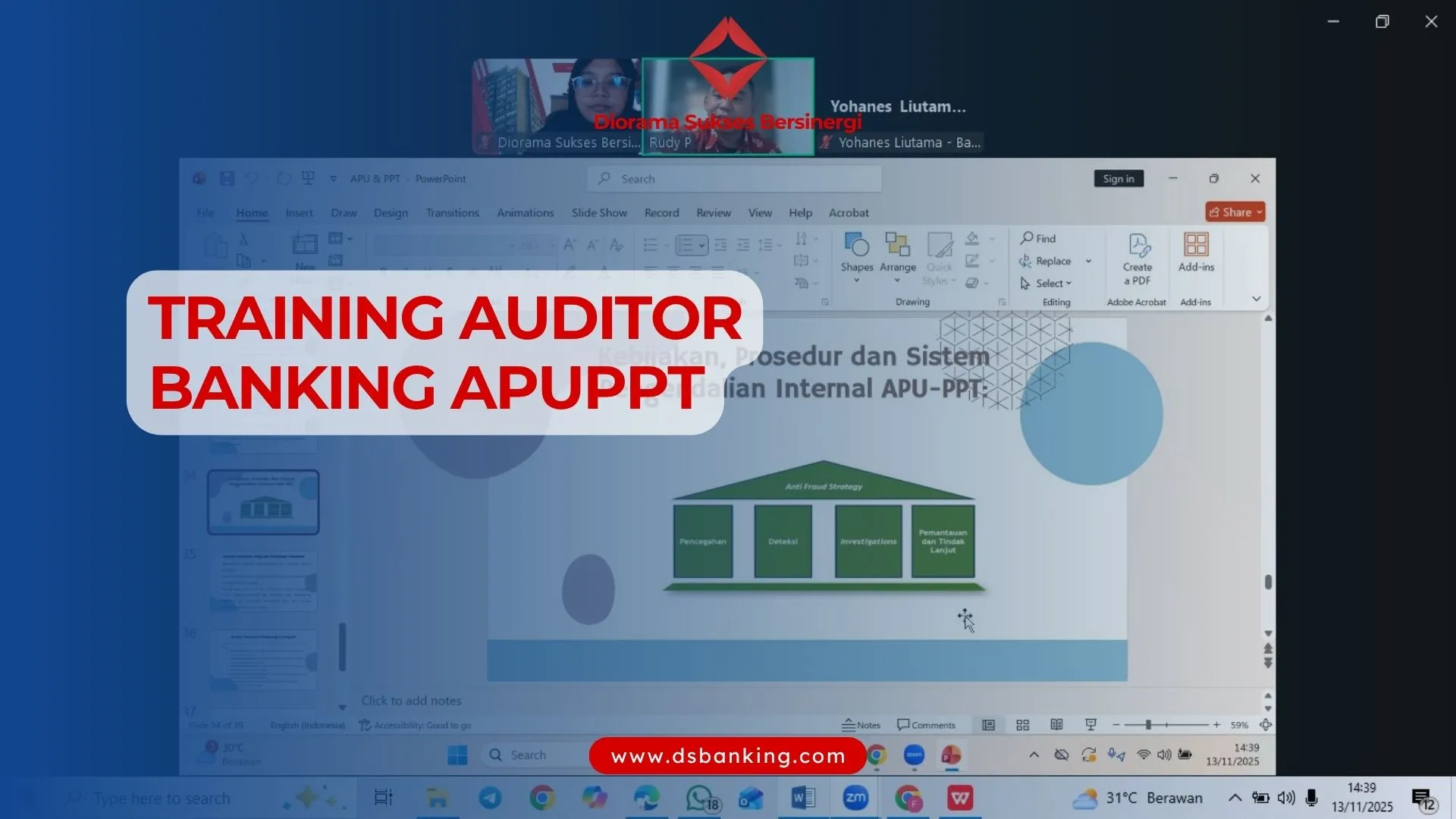 TRAINING AUDITOR BANKING APUPPT