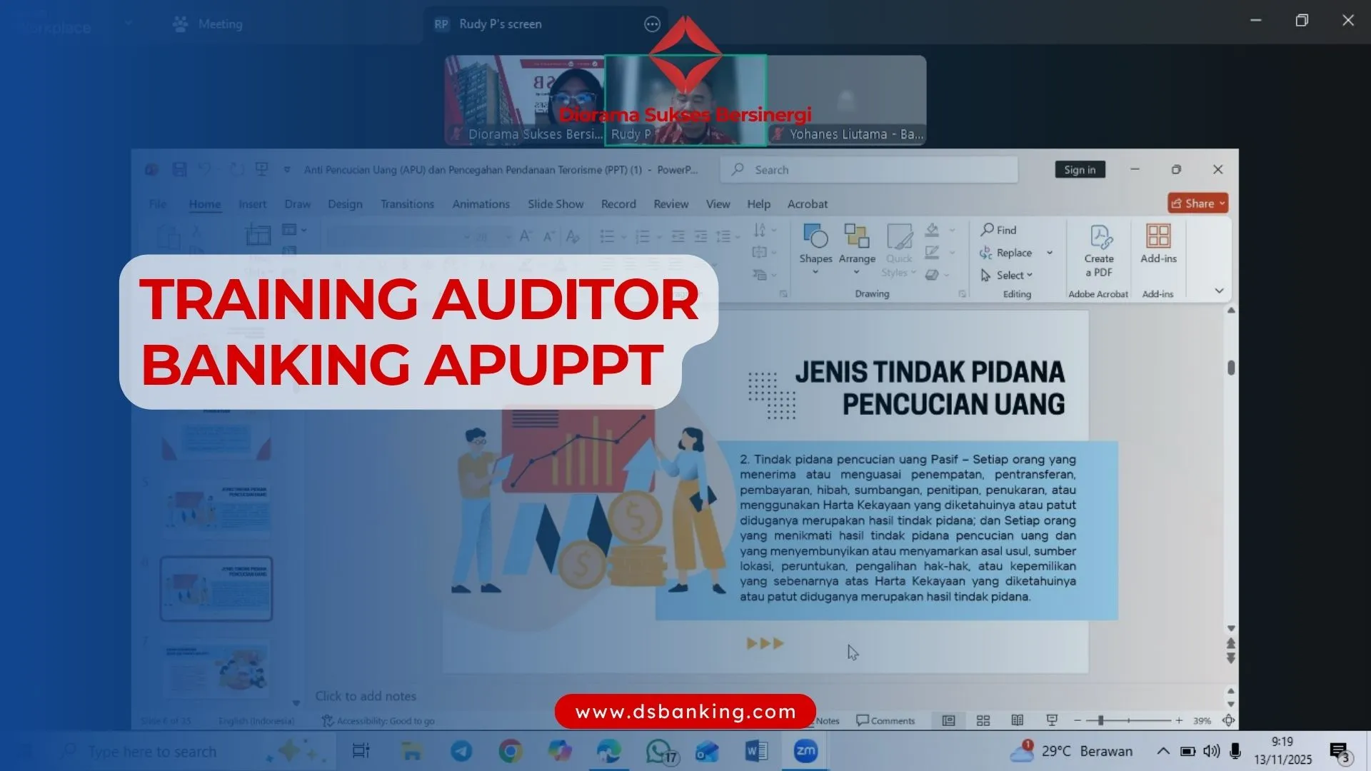 TRAINING AUDITOR BANKING APUPPT