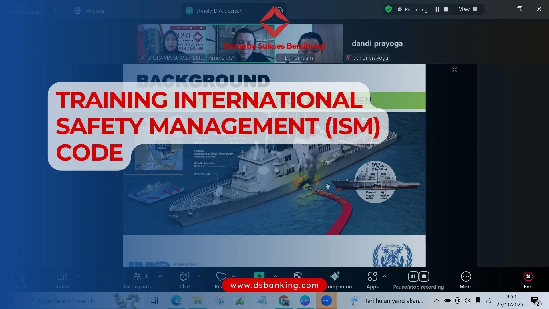 TRAINING INTERNATIONAL SAFETY MANAGEMENT ISM CODE