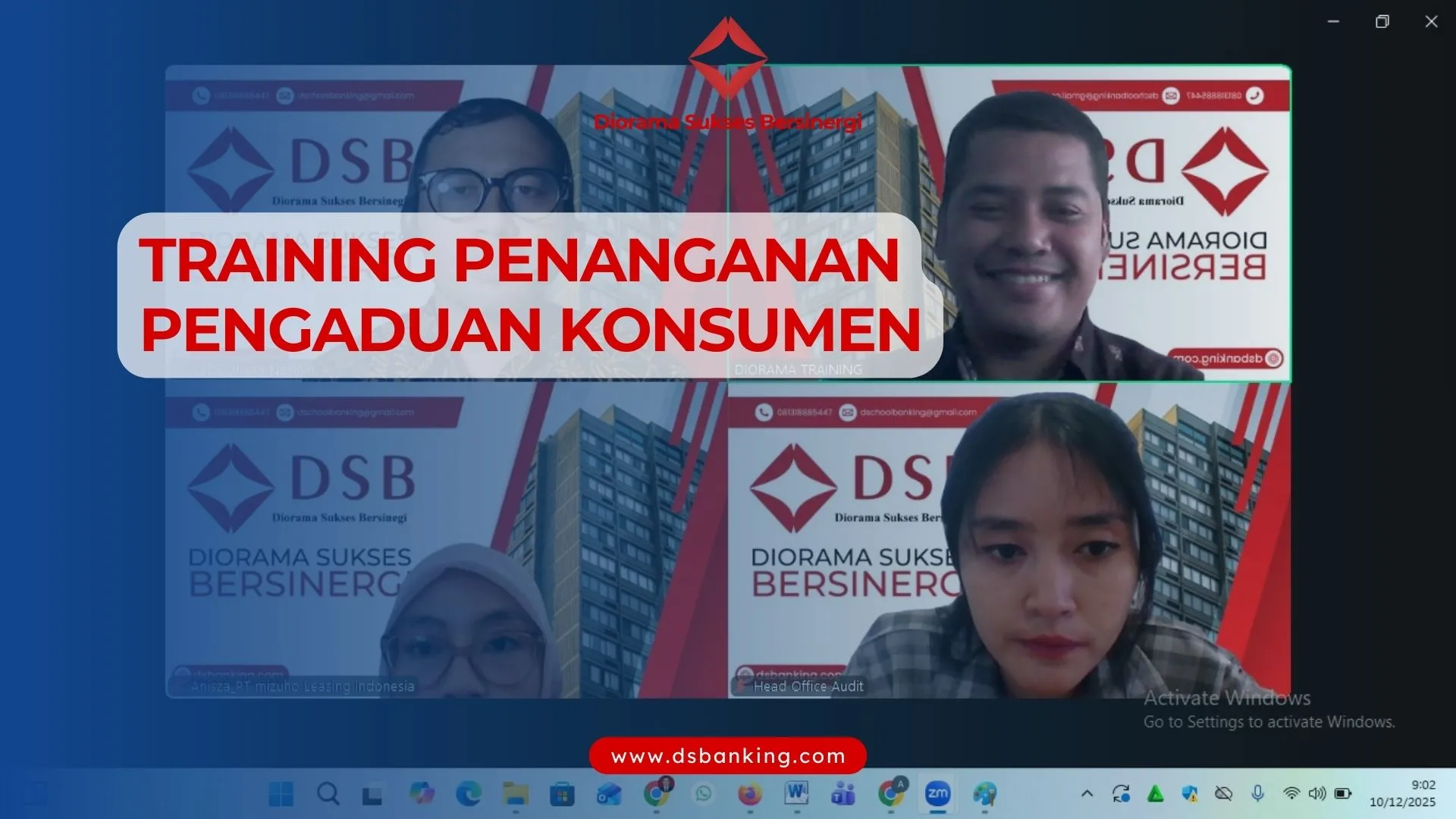 TRAINING PENANGANAN PENGADUAN KONSUMEN