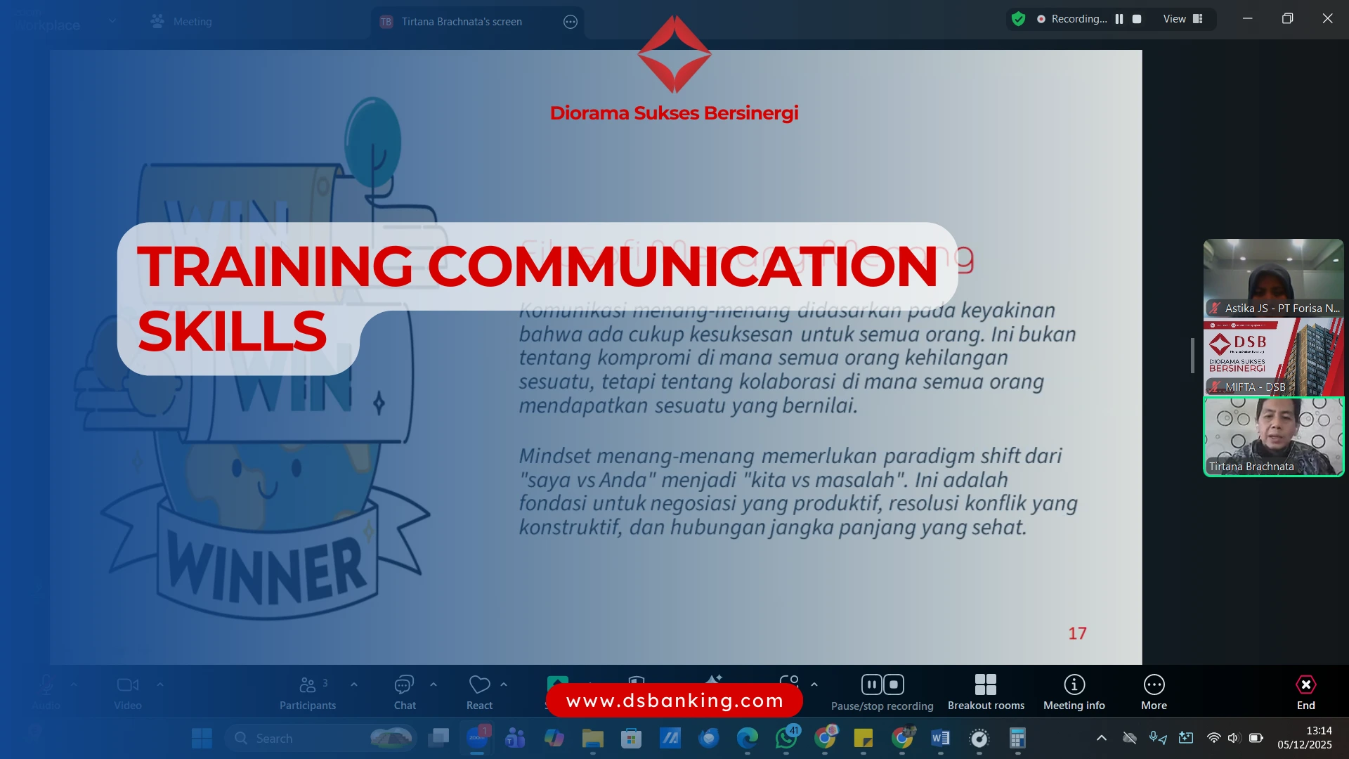 PELATIHAN COMMUNICATION SKILLS JAKARTA
