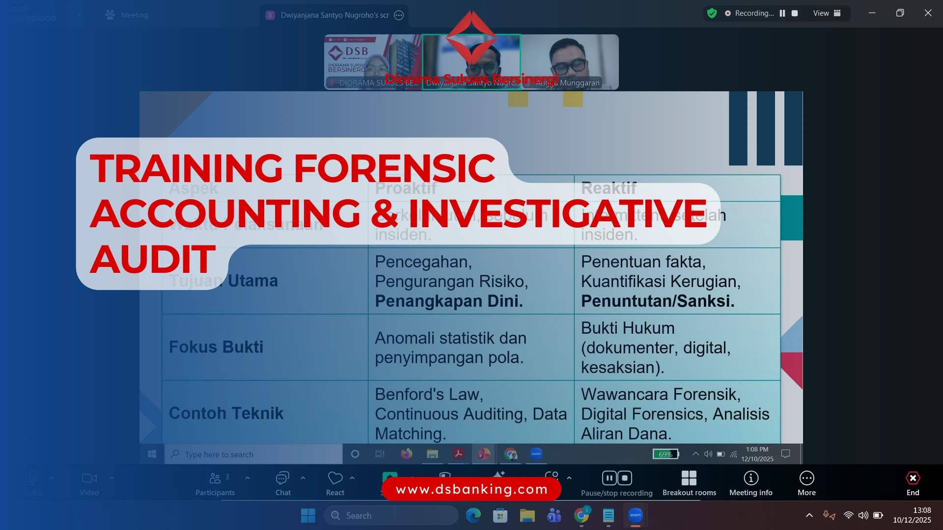 PELATIHAN FORENSIC ACCOUNTING DAN INVESTIGATION AUDIT JAKARTA