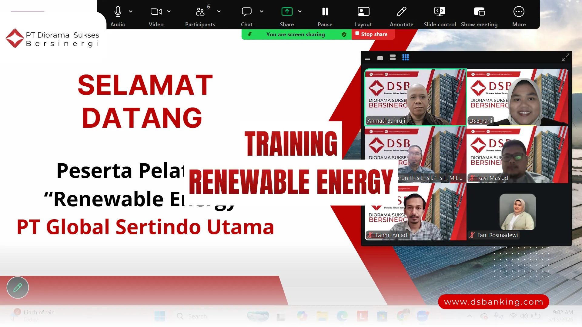 PELATIHAN RENEWABLE ENERGY JAKARTA