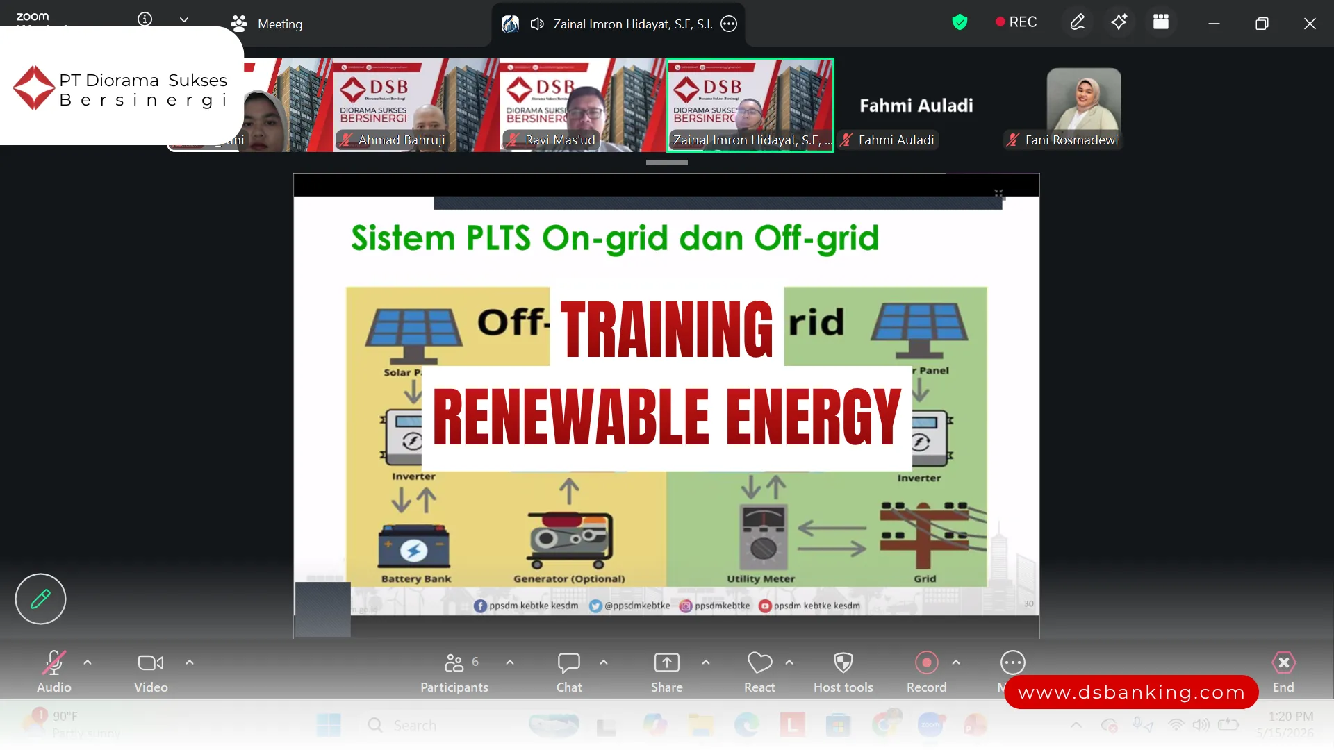 PELATIHAN RENEWABLE ENERGY JAKARTA
