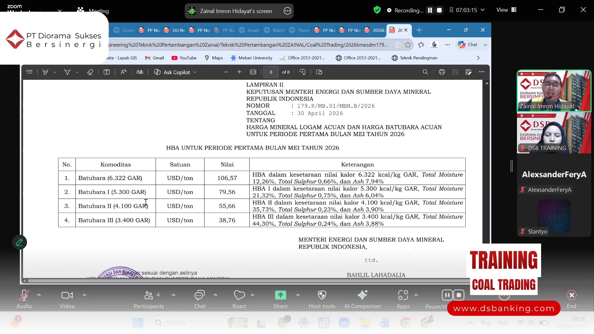 PELATIHAN COAL TRADING JAKARTA