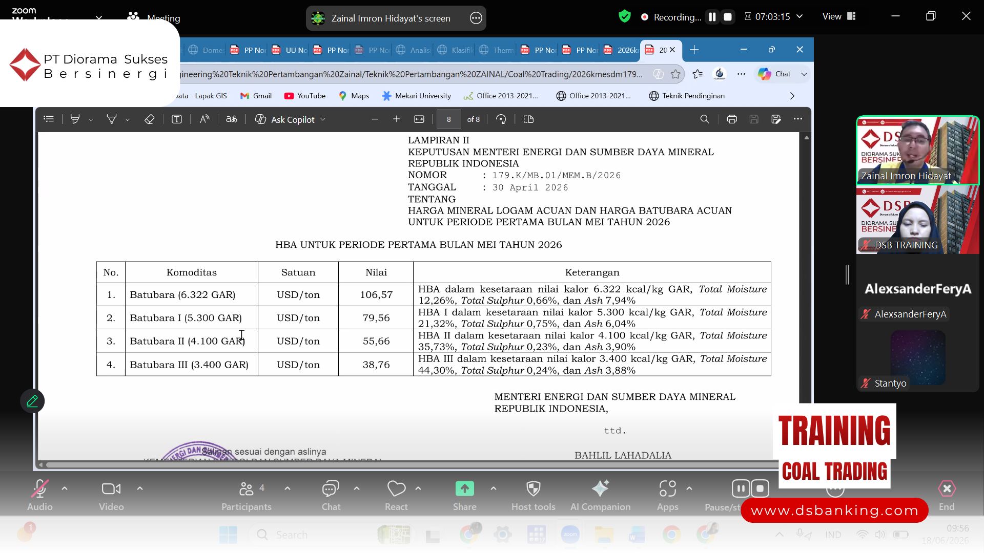 PELATIHAN COAL TRADING JAKARTA