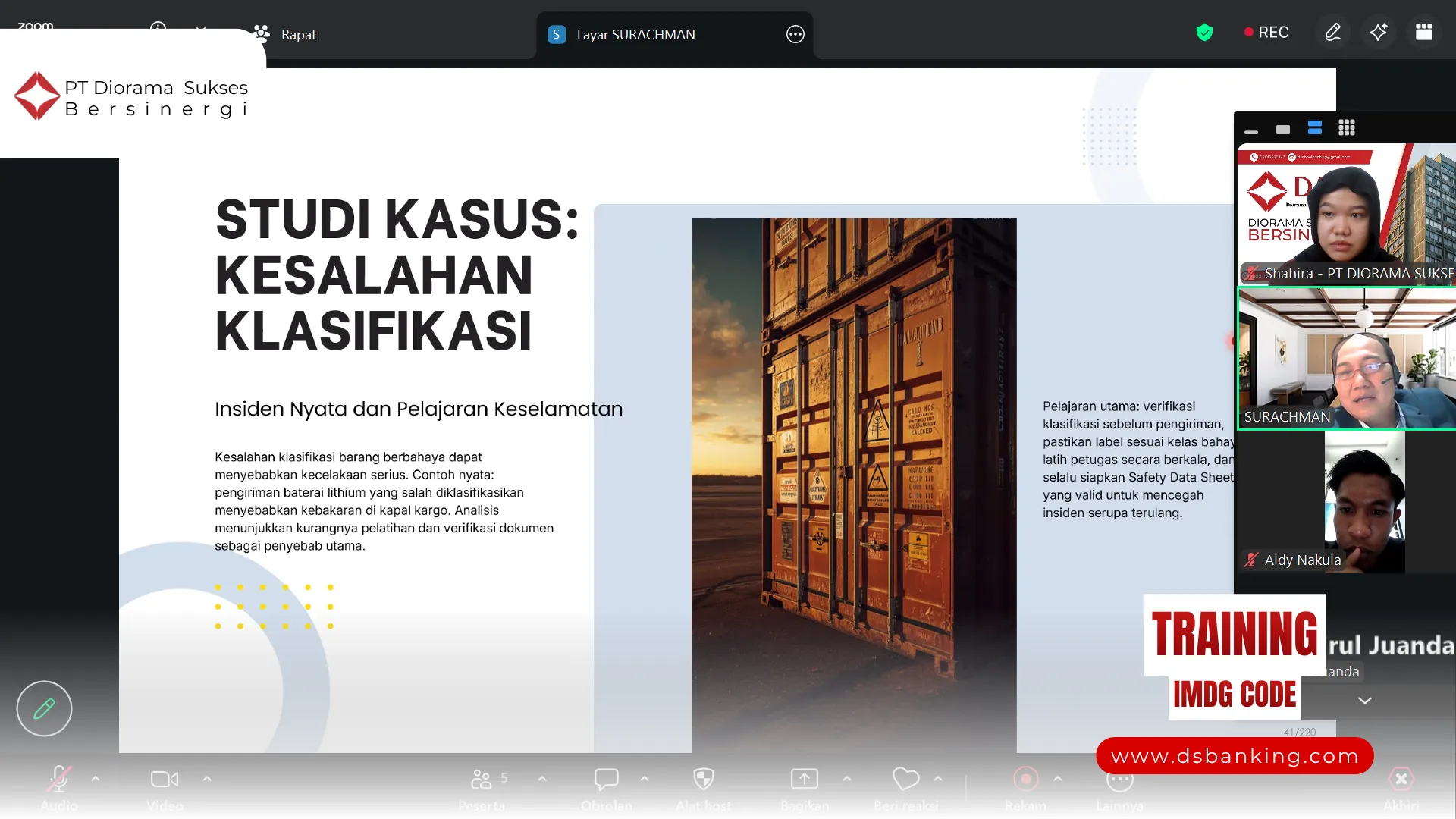 PELATIHAN IMDG CODE JAKARTA